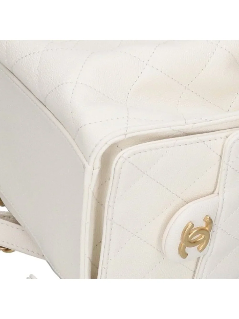 Chanel 25 Medium Caviar Leather Chain Backpack